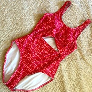 Lime Ricki knotted one piece